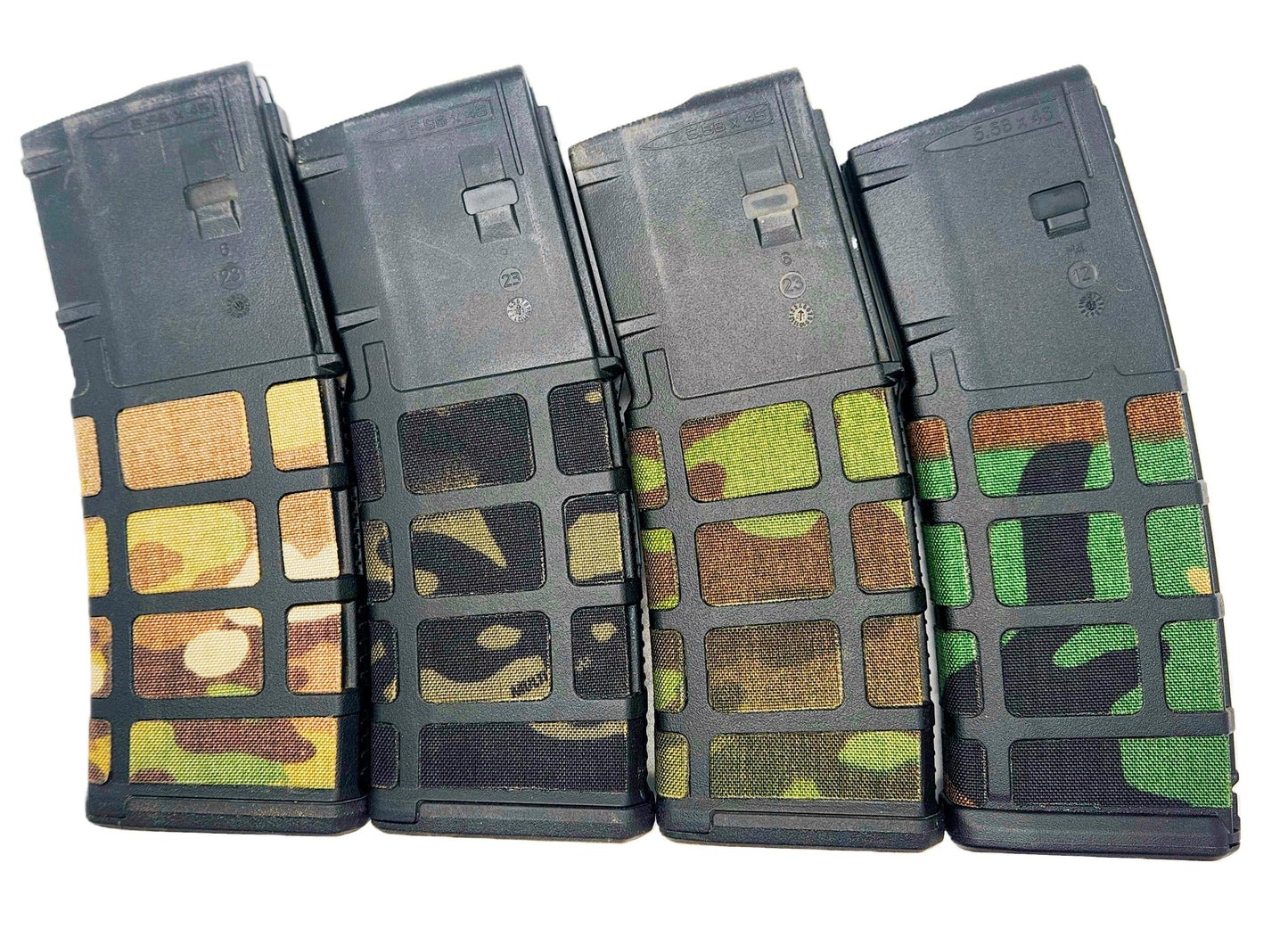 4 Pack Combo Magpul PMag Camo Kit for PMag magazines