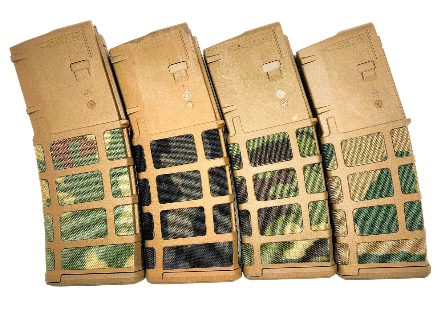 4 Pack Combo Magpul PMag Camo Kit for PMag magazines
