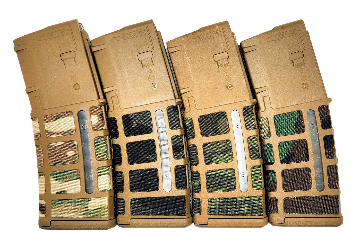 4 Pack Combo Magpul PMag Camo Kit for magazines with Windows