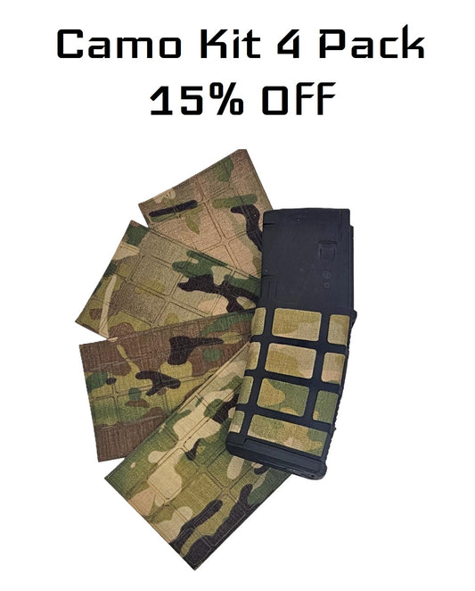 4 Pack Combo Magpul PMag Camo Kit for PMag magazines