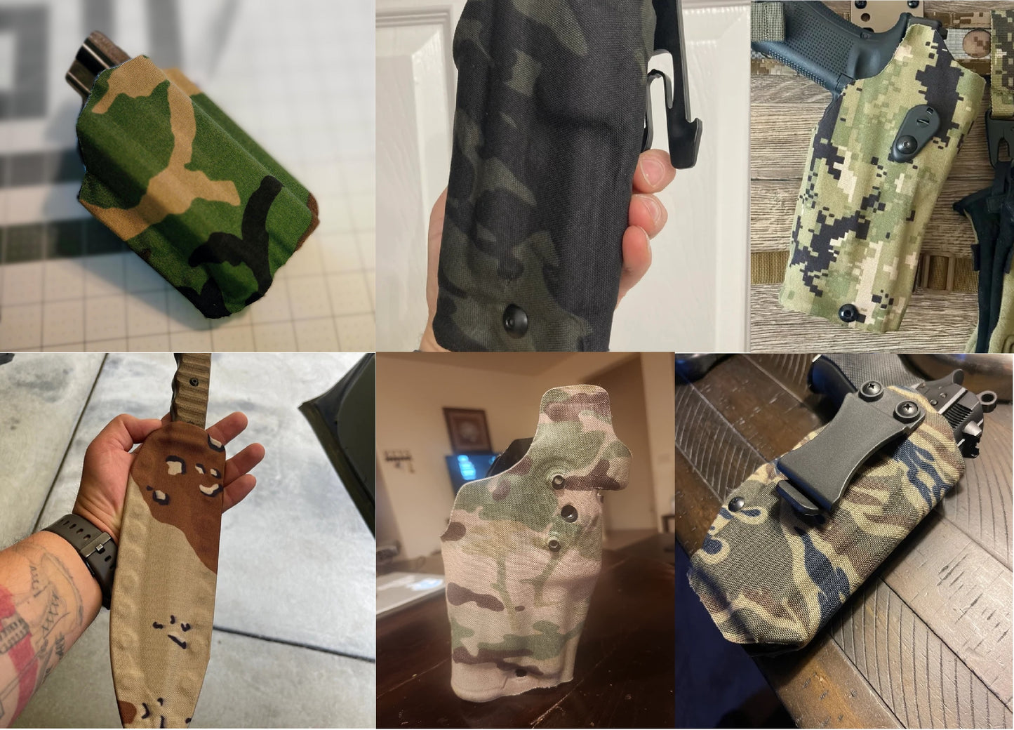 Dangerfield Arms TackGear Wrap 8" x 12" Multicam Cordura Camouflage Adhesive EDC Wrap 500 Denier Adhesive Back